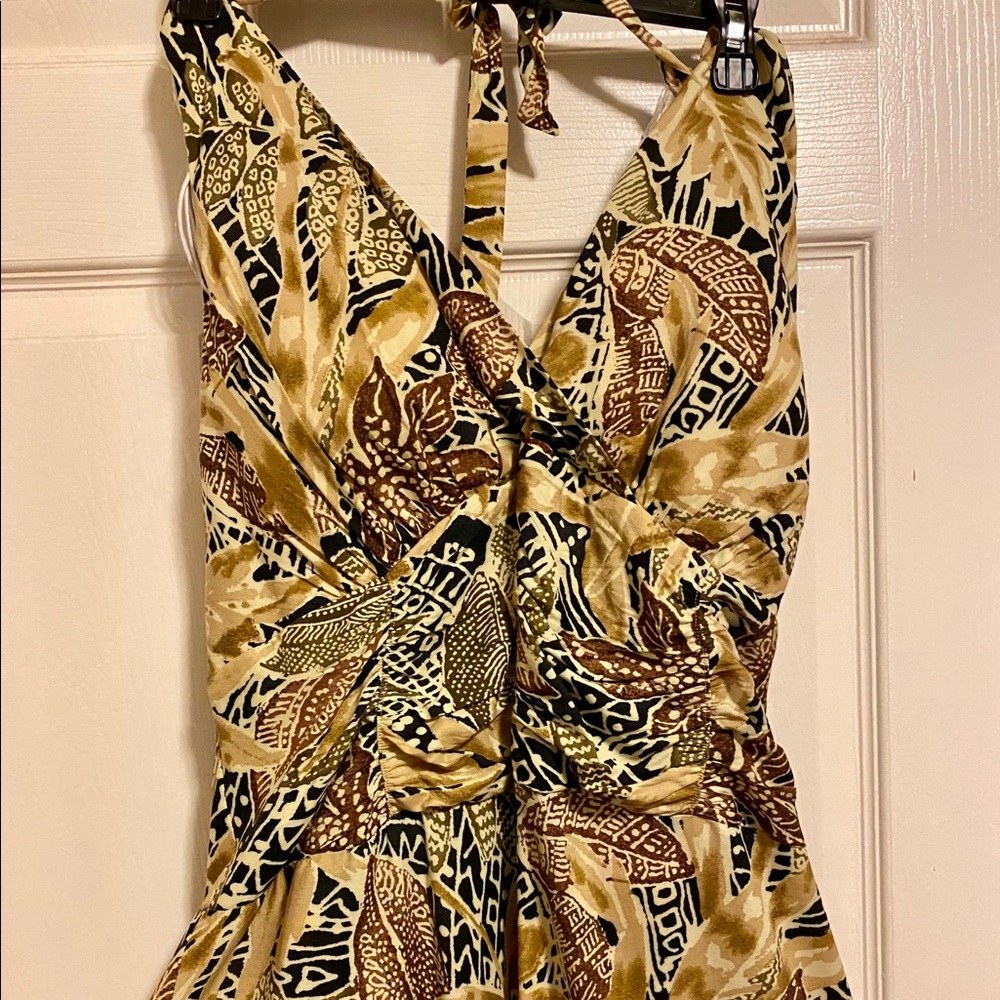 Halter tropical dress